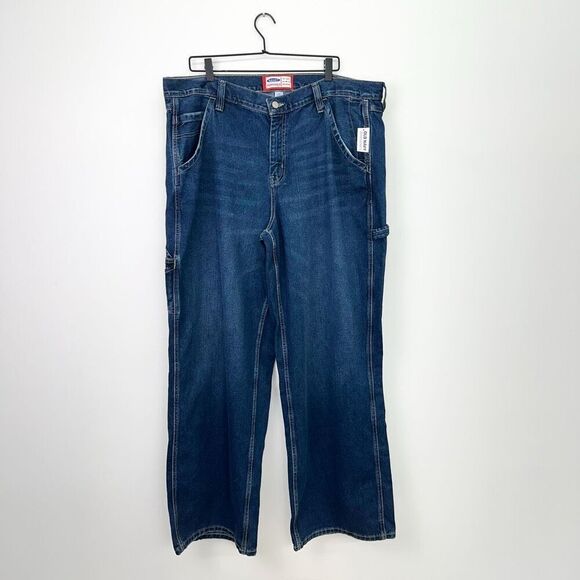 Old Navy 90s Streetwear Reissue Loose Fit Wide Leg Tall Inseam Cargo Painter’s P - Picture 2 of 10